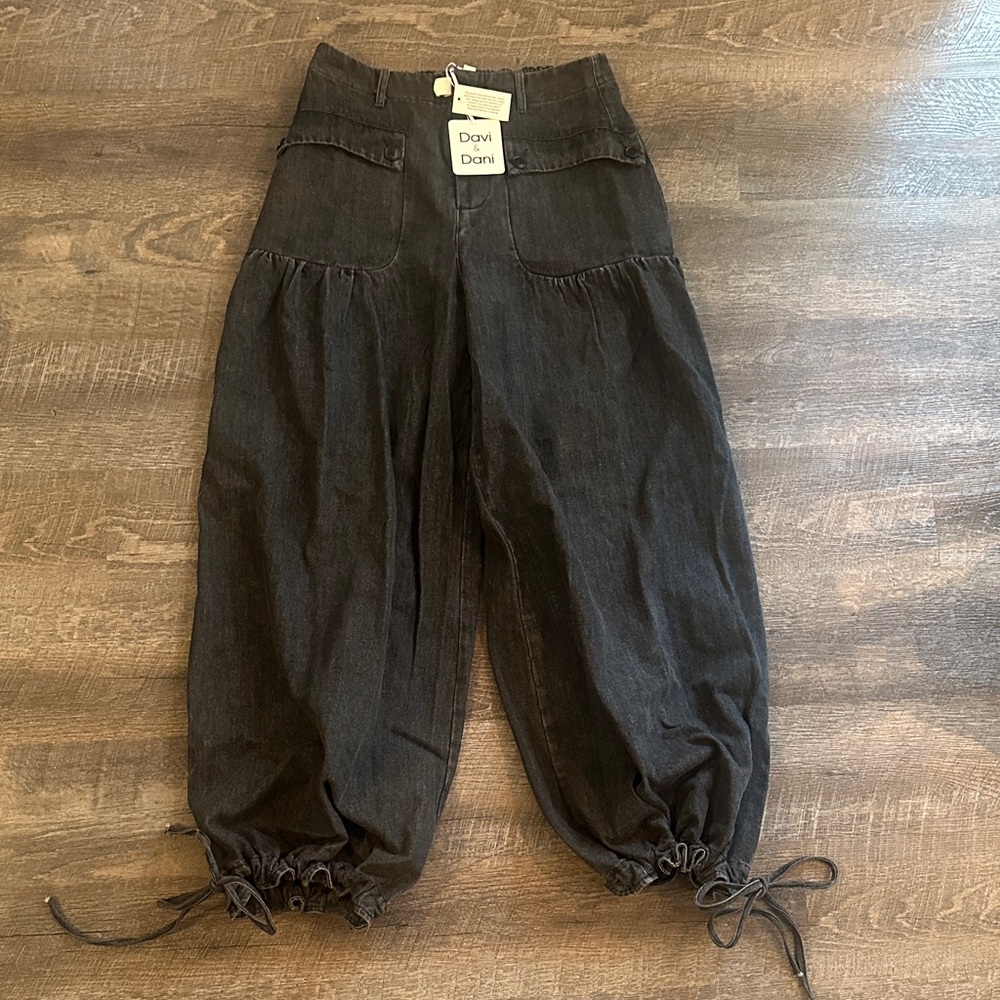 DAVI & DANI Black Flare & Wide Leg Jeans